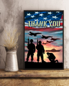 Thank All Veterans Poster Vintage Room Home Decor Wall Art Gifts Idea - Mostsuit