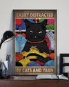 Cat And Yard Poster Easily Distracted Vintage Room Home Decor Wall Art Gifts Idea - Mostsuit