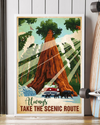 Camping Always Take The Scenic Route Poster Vintage Room Home Decor Wall Art Gifts Idea - Mostsuit