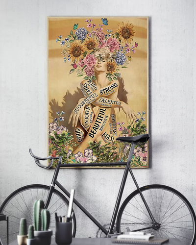 Garden Strong Girl Kind Successful Smart Canvas Prints Flowers Vintage Wall Art Gifts Vintage Home Wall Decor Canvas - Mostsuit