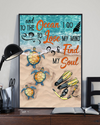 Scuba Diving And Turtle Loves Poster Ocean Lose My Mind Find My Soul Vintage Room Home Decor Wall Art Gifts Idea - Mostsuit