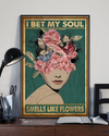 Butterfly Flower Girl Canvas Prints I Bet My Soul Smells Like Flowers Vintage Wall Art Gifts Vintage Home Wall Decor Canvas - Mostsuit