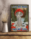 Mushroom Canvas Prints Lose My Mind And Find My Soul Vintage Wall Art Gifts Vintage Home Wall Decor Canvas - Mostsuit