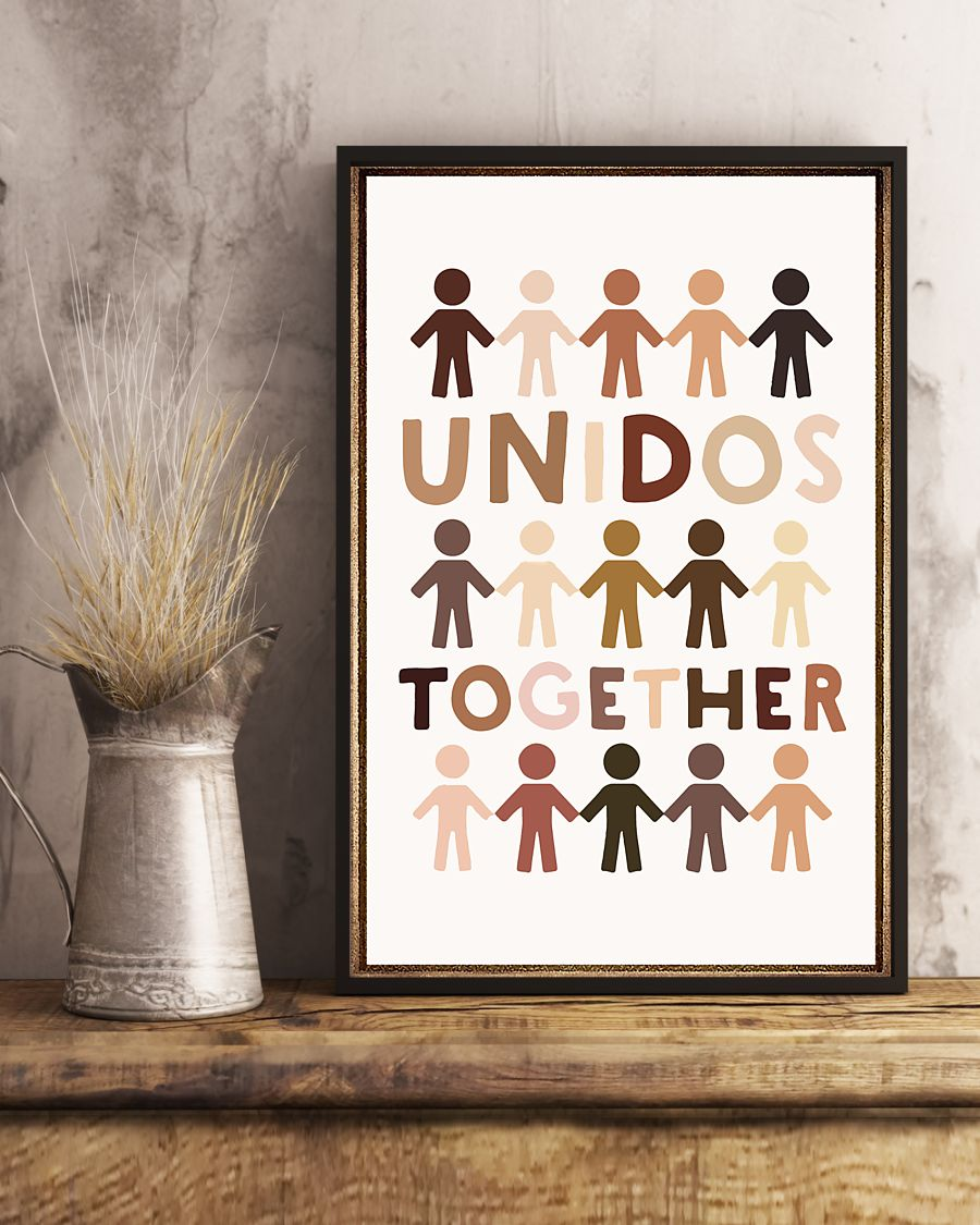 Unidos Together Equality Civil Rights Canvas Prints Wall Art Gifts Support Black Lives Matter Vintage Home Wall Decor Canvas - Mostsuit