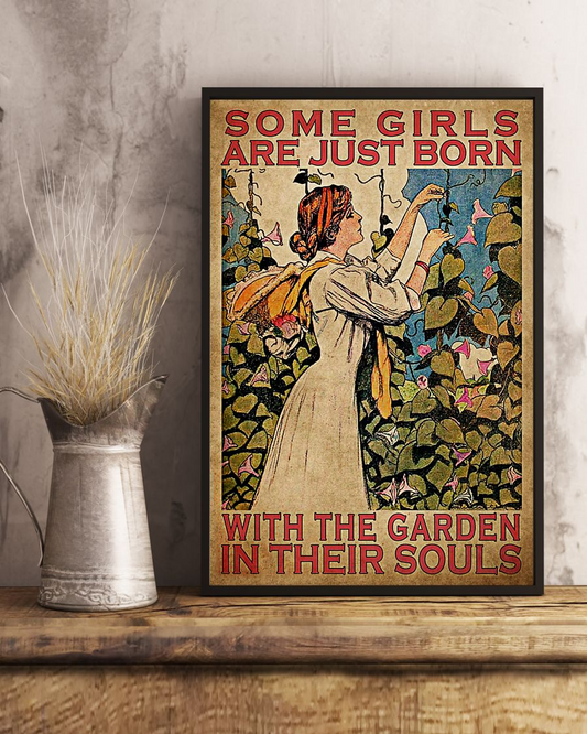 Gardening Girl Canvas Prints Garden In The Souls Vintage Wall Art Gifts Vintage Home Wall Decor Canvas - Mostsuit