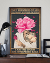 Tattooed Girl Flower Butterfly Breast Cancer Canvas Prints I Am The Storm Vintage Wall Art Gifts Vintage Home Wall Decor Canvas - Mostsuit