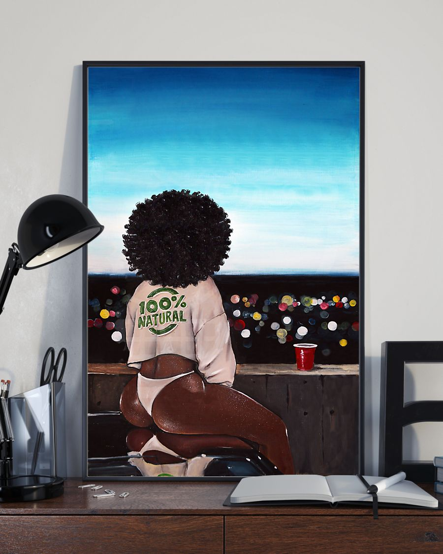 Black Girl 100 Percent Natural Canvas Prints Vintage Wall Art Gifts Vintage Home Wall Decor Canvas - Mostsuit