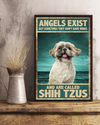 Shih Tzu Dog Loves Poster Angels Exist But Sometimes They Don't Have Wings Vintage Room Home Decor Wall Art Gifts Idea - Mostsuit