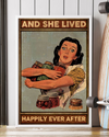 Canning Poster And She Lived Happily Ever After Vintage Room Home Decor Wall Art Gifts Idea - Mostsuit