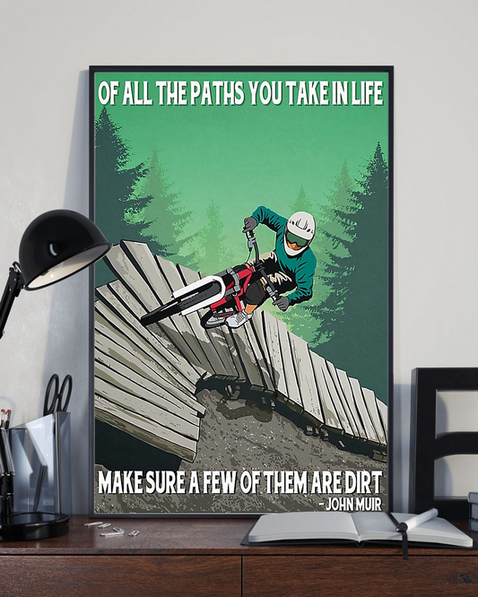 Cycling Canvas Prints Of All The Paths You Take In Life Vintage Wall Art Gifts Vintage Home Wall Decor Canvas - Mostsuit