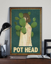 Cactus Girl Pot Head Canvas Prints Vintage Room Home Decor Wall Art Gifts Idea - Mostsuit