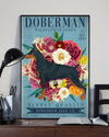 Doberman Wildflower Seeds Poster Dog Loves Vintage Room Home Decor Wall Art Gifts Idea - Mostsuit