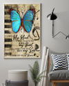 Butterfly Music Poster My Mind Talk To You My Heart Looks For You Vintage Room Home Decor Wall Art Gifts Idea - Mostsuit