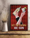 Gin And Tonic Wacholder Poster Let The Evening Begin Alcohol Wine Loves Vintage Room Home Decor Wall Art Gifts Idea - Mostsuit