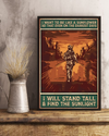Veteran Poster On The Darkest Days I Will Stand Tall & Find The Sunlight Vintage Room Home Decor Wall Art Gifts Idea - Mostsuit