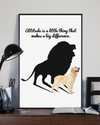 Golden Retrievers Have Lions Inside Poster Attitude Is A Little Thing That Makes A Big Difference Room Home Decor Wall Art Gifts Idea - Mostsuit
