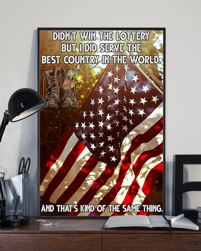 Veteran Poster I Did Serve The Best Country In The World Vintage Room Home Decor Wall Art Gifts Idea - Mostsuit