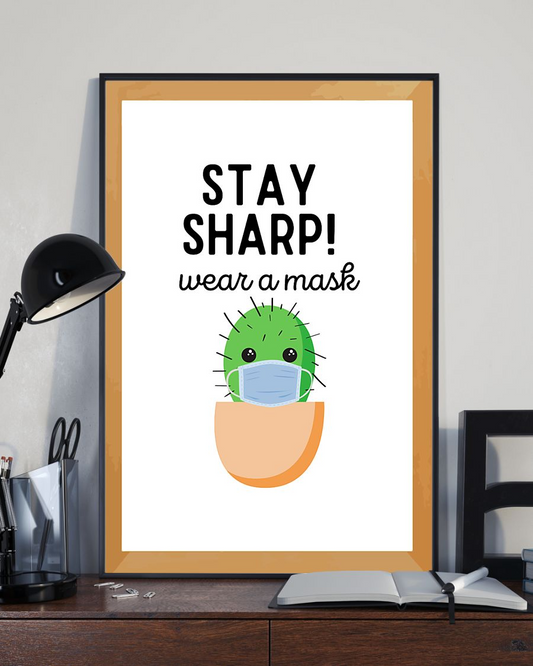 Cactus Stay Happy Classroom Decor Teacher Canvas Prints Wall Art Gifts Support Black Lives Matter Vintage Home Wall Decor Canvas - Mostsuit