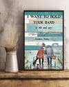 Gift Old Couple Poster I Want To Hold Your Hand Vintage Room Home Decor Wall Art Gifts Idea - Mostsuit