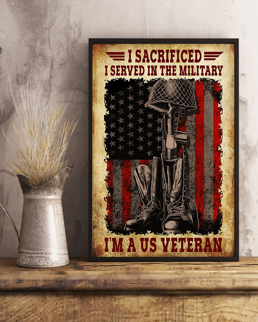 I Served In The Military Canvas Prints Vintage Wall Art Gifts Vintage Home Wall Decor Canvas - Mostsuit