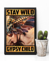 Native American Canvas Prints Stay Wild Gypsy Child Vintage Wall Art Gifts Vintage Home Wall Decor Canvas - Mostsuit