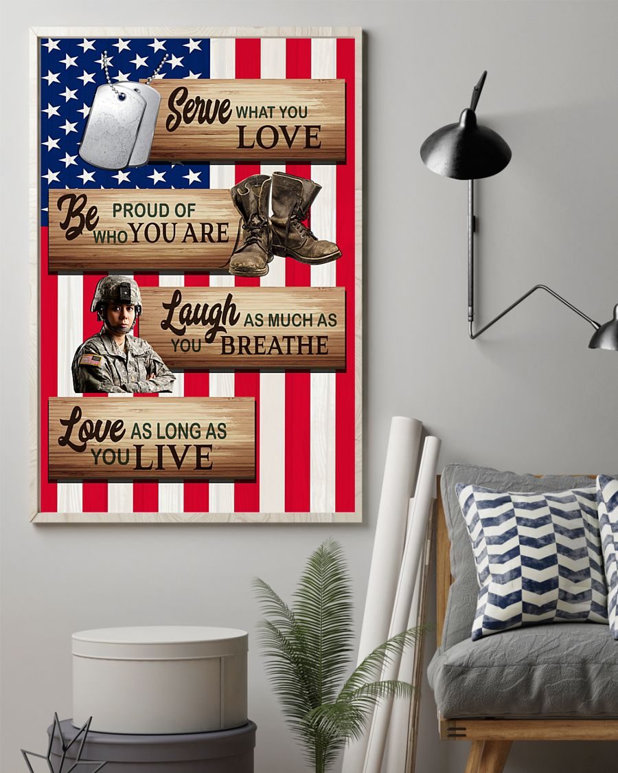 Veteran Poster Be Proud Of Who You Are Vintage Room Home Decor Wall Art Gifts Idea - Mostsuit