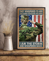 Female Veteran Poster I Am The Storm Vintage Room Home Decor Wall Art Gifts Idea - Mostsuit