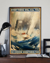 Sailor Canvas Prints Everything Will Kill You So Choose Something Fun Vintage Wall Art Gifts Vintage Home Wall Decor Canvas - Mostsuit