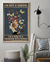 Butterfly Woman Poster I'm Not A Widow I'm A Wife To A Husband With Wings Vintage Room Home Decor Wall Art Gifts Idea - Mostsuit