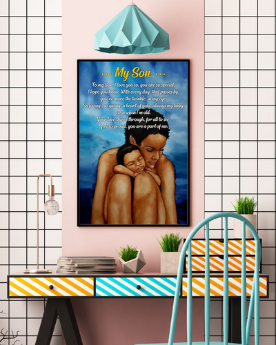 Gift Mom And Son Black Afro Poster Vintage Room Home Decor Wall Art Gifts Idea - Mostsuit