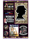 Proud Female Veteran Poster Vintage Room Home Decor Wall Art Gifts Idea - Mostsuit