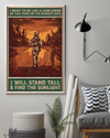 Veteran Poster On The Darkest Days I Will Stand Tall & Find The Sunlight Vintage Room Home Decor Wall Art Gifts Idea - Mostsuit