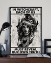 Witch Girl Poster In Witchcraft Each Of Us Must Reveal Our Own Truth Vintage Room Home Decor Wall Art Gifts Idea - Mostsuit