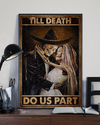 Skeleton Couple Poster Till Death Do Us Part Vintage Room Home Decor Wall Art Gifts Idea - Mostsuit