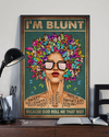Butterfly Girl Canvas Prints I'm Blunt Because God Roll Me That Way Vintage Wall Art Gifts Vintage Home Wall Decor Canvas - Mostsuit