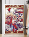 Rabbit Canvas Prints And She Lived Happily Ever After Vintage Wall Art Gifts Vintage Home Wall Decor Canvas - Mostsuit