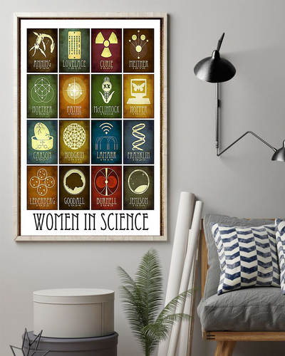 Women In Science Poster Vintage Room Home Decor Wall Art Gifts Idea - Mostsuit