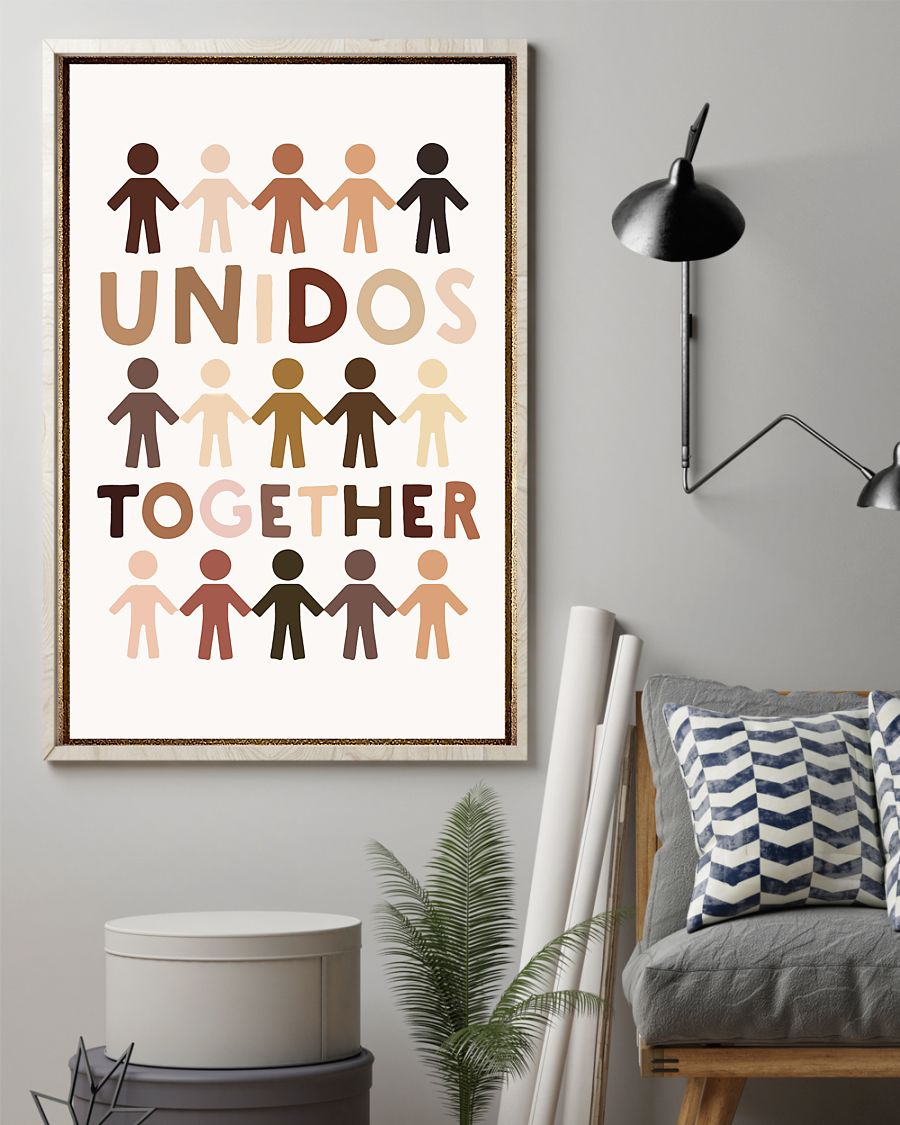 Unidos Together Equality Civil Rights Canvas Prints Wall Art Gifts Support Black Lives Matter Vintage Home Wall Decor Canvas - Mostsuit