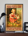 Chicken Poster Once Upon A Time There Was A Girl Who Really Loved Chickens Vintage Room Home Decor Wall Art Gifts Idea - Mostsuit