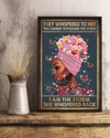 Afro Woman Black Girl Poster I Am The Storm Pride Vintage Room Home Decor Wall Art Gifts Idea - Mostsuit