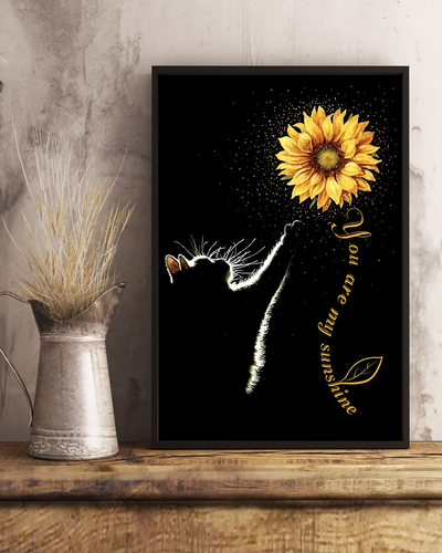 Cat Sunflower You Are My Sunshine Canvas Prints Vintage Wall Art Gifts Vintage Home Wall Decor Canvas - Mostsuit