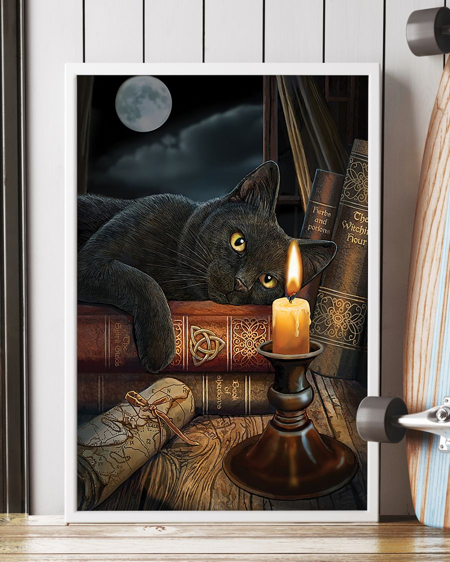 Cat And Book Loves Poster Vintage Room Home Decor Wall Art Gifts Idea - Mostsuit