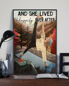 Yoga Book Canvas Prints And She Lived Happily Ever After Vintage Wall Art Gifts Vintage Home Wall Decor Canvas - Mostsuit