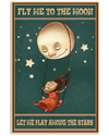 Fly Me To The Moon Poster Vintage Room Home Decor Wall Art Gifts Idea - Mostsuit
