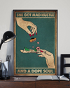 Canvas Prints Got Mad Hustle And A Dope Soul Vintage Wall Art Gifts Vintage Home Wall Decor Canvas - Mostsuit