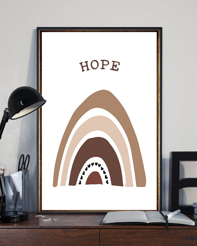 Hope Rainbow Equal Rights Skin Tones Poster Vintage Room Home Decor Wall Art Gifts Idea - Mostsuit
