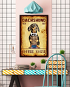 Dachshund Coffee House Poster Vintage Room Home Decor Wall Art Gifts Idea - Mostsuit