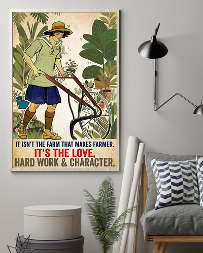 Farmer Hardwork Poster Vintage Room Home Decor Wall Art Gifts Idea - Mostsuit