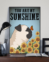 Pug Sunflower Poster You Are My Sunshine Vintage Room Home Decor Wall Art Gifts Idea - Mostsuit