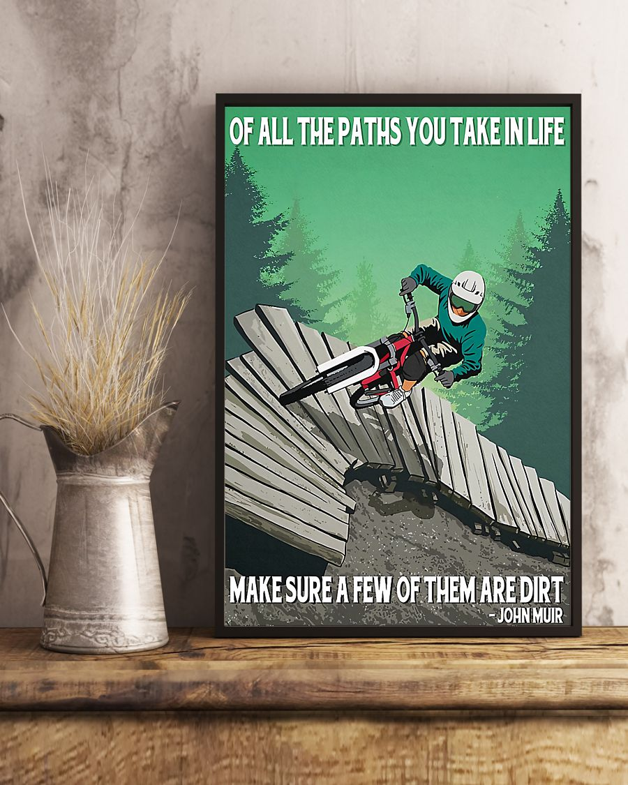 Cycling Poster Of All The Paths You Take In Life Vintage Room Home Decor Wall Art Gifts Idea - Mostsuit